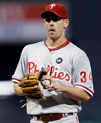 cliff lee phillies uniform. Cy Young award winner Cliff